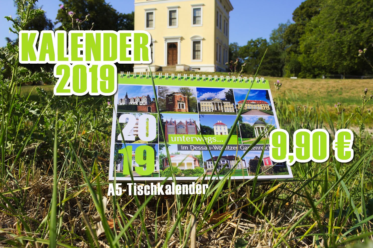 Tischkalender "Unterwegs im Dessau-Wörlitzer Gartenreich" - Mc Add